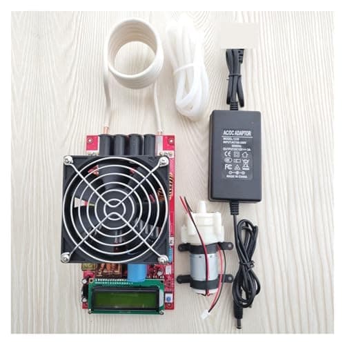 Image of Induction Heater, 2000W High Frequency Induction Heater Module Flyback Driver Heater Good Heat Dissipation + Coil +Pump +Power Adapter