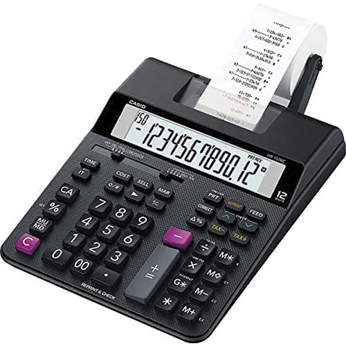 Image of Casio HR-200RC – Desktop Printing Calculator with Dual-Color Print & 150-Step Check | Cost/Sell/Margin, Tax & Calendar | New Version of HR-150TM | Ideal for Accounting & Retail