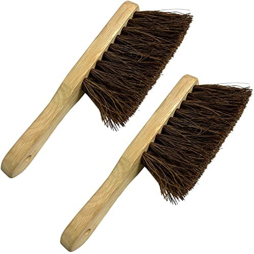 Image of LSC Wooden Hard Stiff Bristle Hand Brush Natural Stiff Bassine Bristles Brush Scrubbing HandBrush Heavy Duty Home or Office Use (PACK OF 2)