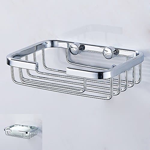 Image of Stainless Steel Soap Dishes Wall Mounted Shower Soap Holder Soap saver Wall mounted Soap Dish Shower ,Wire Soap Basket Kitchen Bathroom