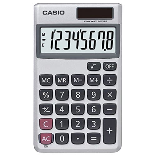 Image of Casio SL-300SV, 8 Digit Pocket Calculator, Silver