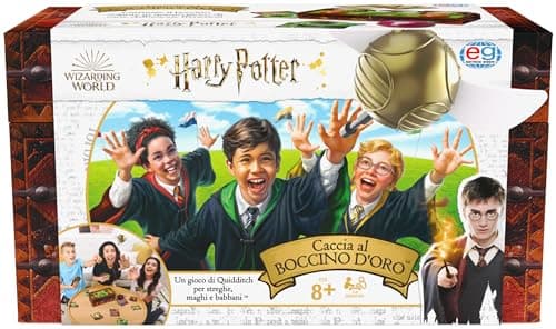 Image of Spin Master Games Harry Potter Catch The Golden Snitch, A Quidditch Board Game for Witches, Wizards and Muggles, Family Game for Aged 8 and Up