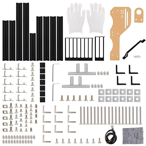 Image of Gsycle ATX PC Case, M-ATX/ITX Open Frame Computer Case Computer Chassis Vertical Overclocking Case DIY Computer Motherboard Case Rack for Computer(Black)