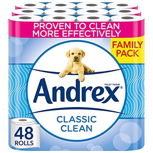 Image of Andrex Classic Clean Toilet Tissue, 48 Toilet Roll