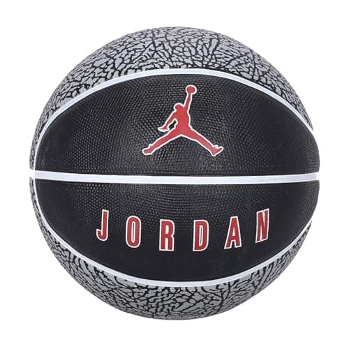 Image of Nike Jordan Playground Basketball 8P 2.0 Size 7 (WOLF GREY/BLACK/WHITE/VARSITY RED)