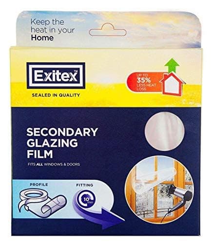 Image of 2 Pack of Insulating Film for Windows, Transparent Glazing Film 4.5m2 (3m x 1.5m), Used has a Secondary Glazing Film Which Helps in Reduce Heating Cost & Prevents Draughts