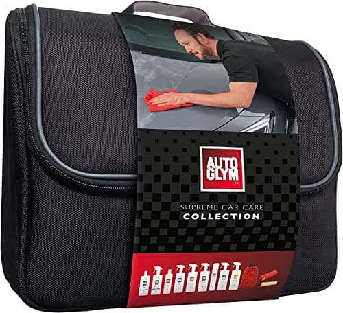 Image of Autoglym Supreme Car Care Collection, 12-Piece Car Cleaning Kit, Car Care Gift Set Includes, Rapid Ceramic Spray-500ml, Fast Glass-500ml, Interior Car Shampoo-500ml & More
