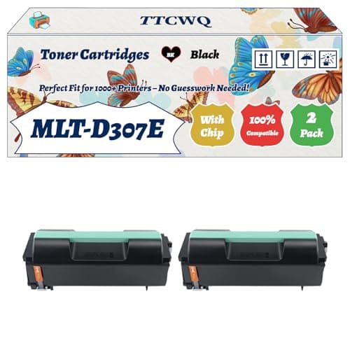 Image of Compatible for Samsung MLT-D307E Toner Cartridges Work for Samsung ML-4510ND ML-4512ND ML-5010ND ML-5012ND ML-5015ND Printers (2-Pack Black)