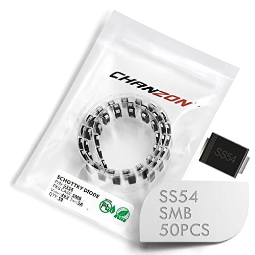Image of (Pack of 50 Pieces) Chanzon SS54 SMD Schottky Barrier Rectifier Diodes 5A 40V SMB (DO-214AA) 5 Amp 40 Volt