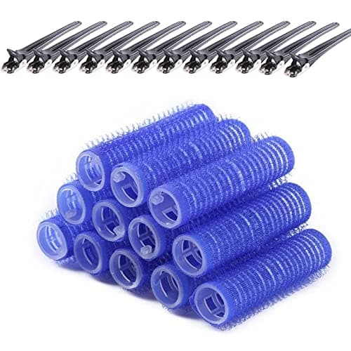 Image of Fashion Base Self Grip Small Hair Curlers, Salon Hairdressing Curlers Rollers with Clip Tools for Women (Random Color), 15mm-12pack, 1.0 count, Pack of 20 (Small-15MM)