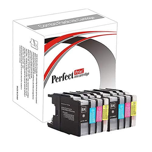 Image of PerfectPrint Ink Cartridge For Printer, Compatible With Brother MFC-J5910DW MFC-J6510DW MFC-J6710D MFC-J6710DW MFC-J6910DW LC1240 (Black/Cyan/Magenta/Yellow, 8-Pack)