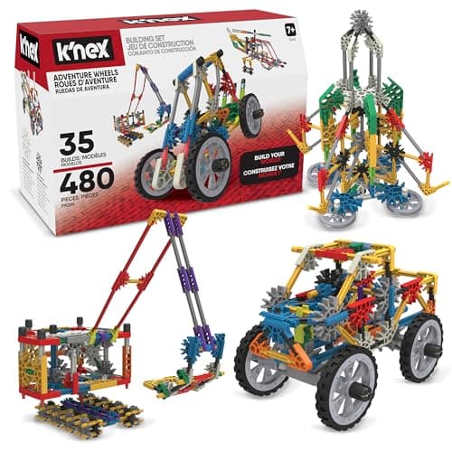 Image of Basic Fun K'NEX , Ultimate Building Set 35 Model , Educational Toys for Kids, 480 Piece Engineering and Construction STEM Learning Kit for Children Ages 7+, (Packaging may vary)