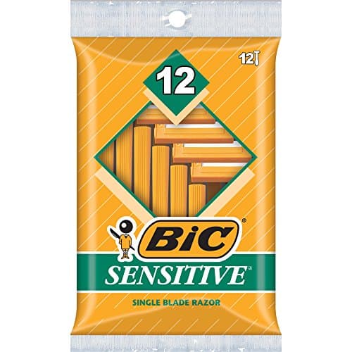 Image of BIC Sensitive Single Blade Shaver (12 Count, Sensitive)