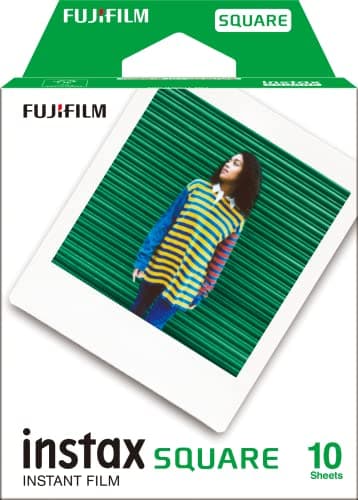 Image of INSTAX SQUARE ISO 800 film with white border, 10 shot pack