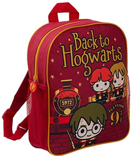 Image of Harry Potter Kids Cartoon Chibi Backpack Boys Girls Hogwarts Back to School Charm Rucksack Book Bag 9 3/4