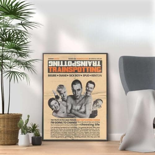 Image of Trainspotting Unique Designer Art Print – Cult Classic Movie Poster, Retro Film Wall Art, Iconic 90s Cinema Decor for Home or Office, A3/A4 Size Options (A4 Print Only)