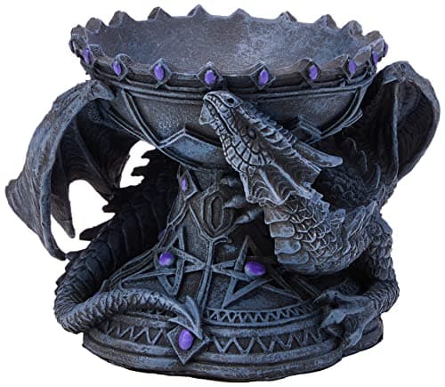 Image of Nemesis Now Dragon Beauty Crystal Ball Holder Anne Stokes 18cm, Grey