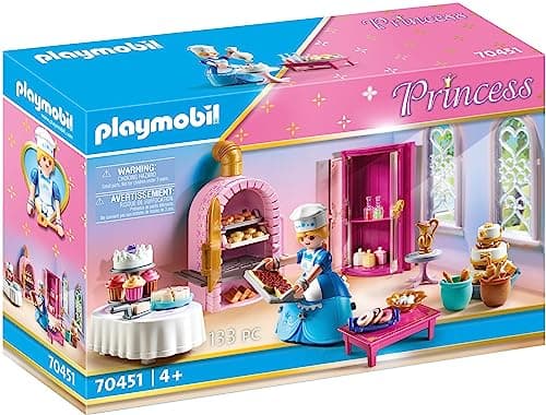Image of Playmobil 70451 Princess Castle Bakery, magical world for princes and princesses, fun imaginative role-play, playset suitable for children ages 4+