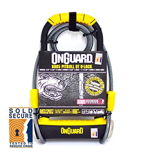 Image of OnGuard Pitbull DT 8005 Bike Lock & Cable (Sold Secure Gold)