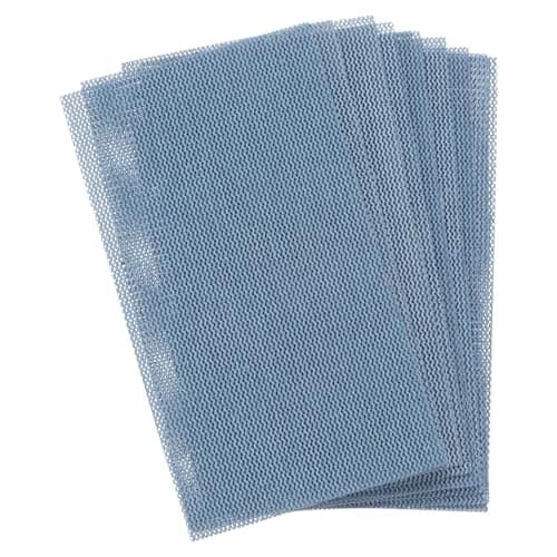 Image of sourcing map 10pcs Mesh Sanding Sheets 180 Grits 2.8" x 5" Ceramic Abrasive Wet Dry Sandpaper Dust-Free Hook and Loop Abrasive Pads for Car Woodworking Metal Polishing & Grinding