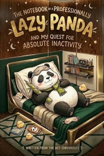 Image of The notebook of a professionally lazy panda: funny gift for friends, co-workers, cousins, and family members (funny panda edition)