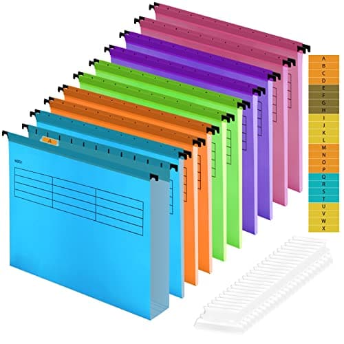 Image of A4 Suspension Files for Filing Cabinet Files Hanging Filing Folders,34.8cm*24.5cm Box Filing Storage Folders Interior Folders for Paperwork Office Home School (10)