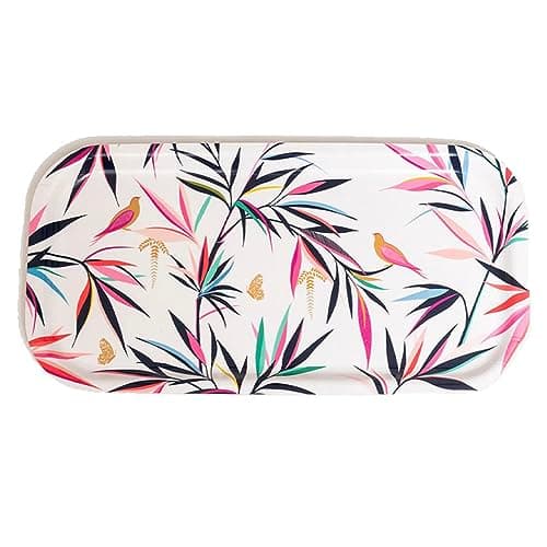 Image of Sara Miller - White Bamboo Birch Wood Tray 430 x 220cm