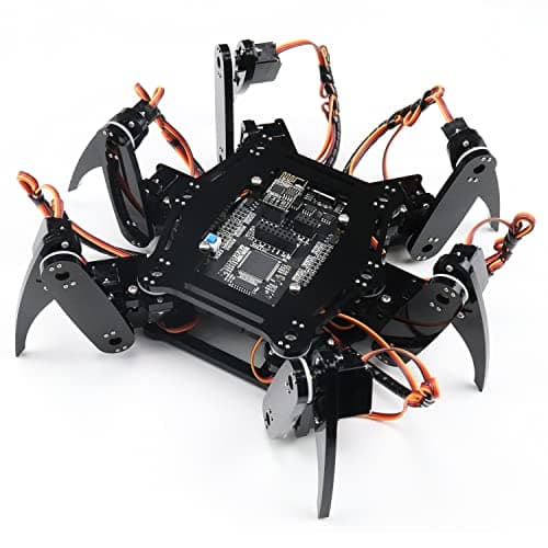 Image of Freenove Hexapod Robot Kit (Compatible with Arduino IDE), Walking Crawling Twisting, App Remote Control, Servo STEM Project