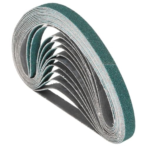 Image of Kozelo 10 Pack Sanding Belts 20mm x 520mm 80 Grit Zirconia Abrasive Belt Sander Paper for Belt Sander Metal Grinding Wood Working Weld Rust Removal