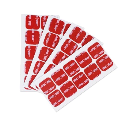 Image of 3M Double Sided Adhesive Pads Heavy Duty 25MM x 25MM 0.6MM Thick 40 PCS Black 5925 Square Sticky Mounting Foam Tape Strong Adhesive for Car Décor Home Office Logos
