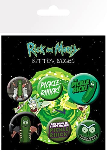 Image of GB eye Rick & Morty Pickle Rick Badge Pack