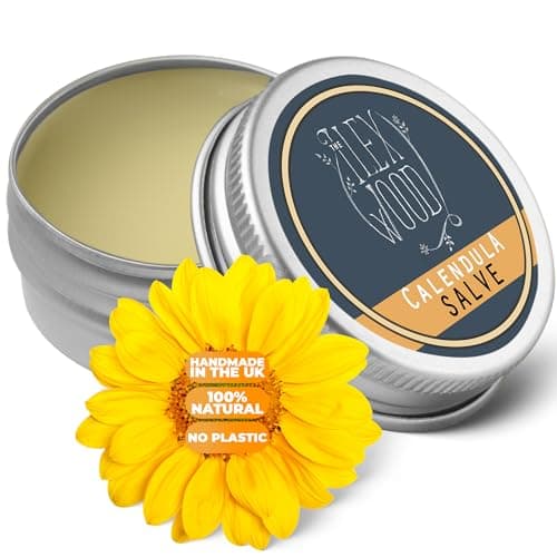 Image of The Ilex Wood - All-Natural Skin Balm - Calendula Salve - soothes rashes, itching, dry skin, eczema, cruelty free, plastic free, handmade in the UK - 100ml