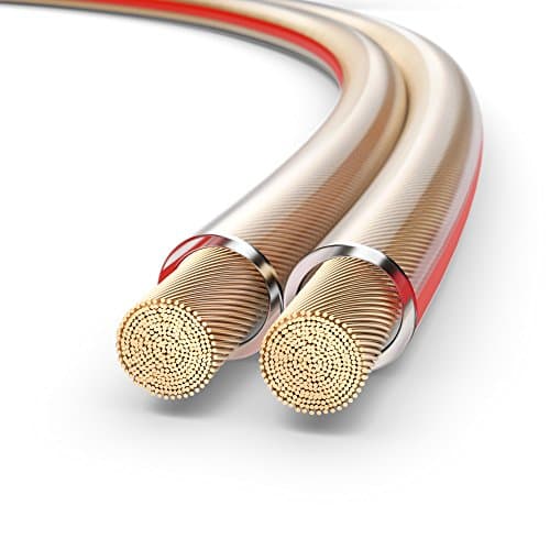 Image of PureLink Speaker Cable Box Cable OFC 2 x 4.00 mm² 0.20 mm 10.0 m Pure Copper Cable for HiFi Speaker Boxes Subwoofer, Audio Cable with Polarity Marking, Transparent