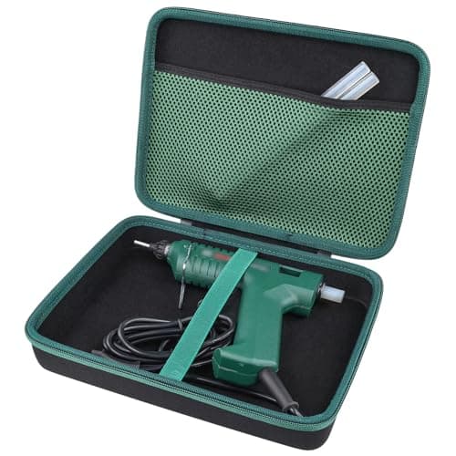 Image of co2CREA Hard Travel Case for Bosch Home and Garden Glue Gun PKP 18 E/PKP 3.6 LI/AdvancedGlue 18V,Carrying Case Compatible with USB Charger and Glue Sticks,Case Only