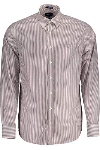 Image of GANT The Broadcloth Banker Reg BD Shirt Man, Purple 605, S