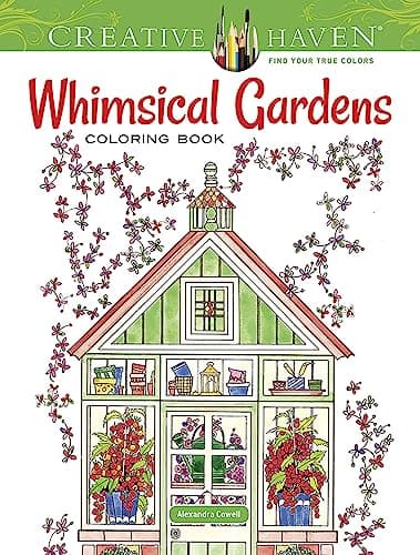 Image of Creative Haven Whimsical Gardens Coloring Book