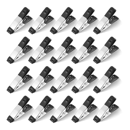 Image of 20 Pcs Spring Clamps, Market Stall Clips, Metal Clips Heavy Duty, Small Clamps, Suitable for Spring Clips for Tarpaulin, Camping, Woodworking, Crafting & DIY Projects
