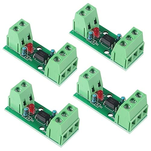 Image of ALMOCN 4pcs PC817 Board, 1CH Io-Module, 3.6-30V Driver, 1-Channel Isolation, Photoelectric Isolated Module, 3.6-24V Input, 10mA Output