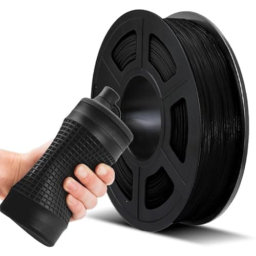 Image of JAYO TPU Filament 1.75mm, 3D Printer Filament, Dimensional Accuracy +/- 0.03 mm, 0.5KG 1 Spool, 95A, TPU Black