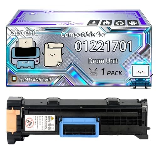 Image of 01221701 Drum Unit Compatible for Okidata OKI B930 B930d Printers, With Chip, 60000 Pages, Vibrant Colours (1 Pack Black)