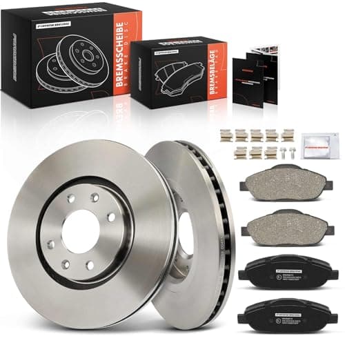 Image of Frankberg Brake Kit incl. 2x Brake Disc + 4x Brake Pad Front Compatible with 308 SW I 4E 4H 308 I 4A 4C 308 CC 4B 3008 MPV 0U Replace# 1609253080