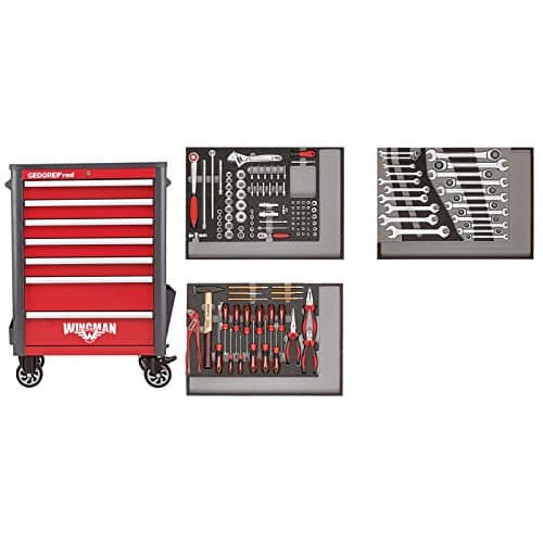 Image of GEDORE Red Wingman Tool Set in Workshop Trolley 129 Pieces