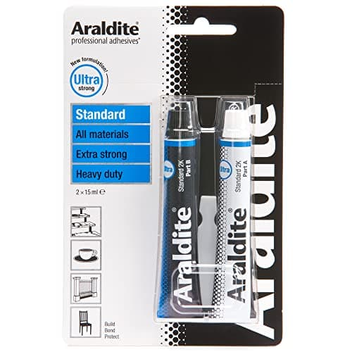 Image of Araldite | Standard 2-Part Epoxy Resin Glue | Ultra Strong, Multipurpose & Solvent-Free Adhesive Works as Ceramic, Plastic, Metal, Jewellery & Glass Glue | For Durable Bonding & Repairs | 15ml