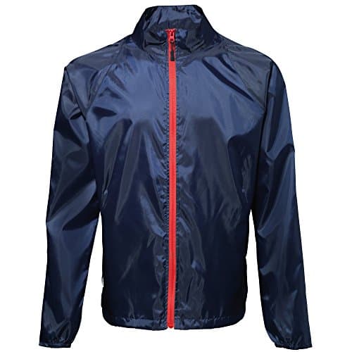 Image of 2786 Men's Contrast Lightweight Jacket, Multicolour (Navy/Red 000), Small (Size:Small)