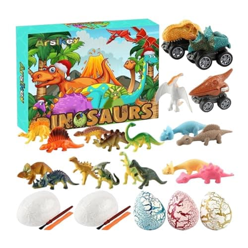 Image of Countdown Calendar | 24 Days Toy Countdown,Dinosaur Playset - for Kids Christmas Birthday Play Collection Classroom Learning Party