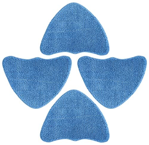 Image of Beaface 4 PCS Steam Mop Pads Compatible with Vax Steam Mops S85-CM S86-SF-CC S86-SF-C and More, Microfibre Mop Cleaning Pads Replacement Mop Pad (Blue)