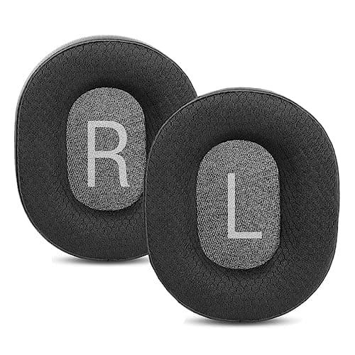 Image of Ear Force Recon 200 Ear Pads YDYBZB Earpads Replacement Ear Cushions Compatible with Turtle Beach Ear Force Recon 200 100 150 Gaming Headphones Fabric Black