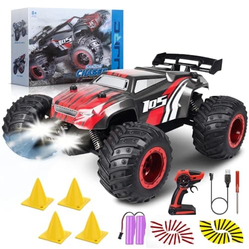 Image of 1:16 Remote Control Car for Kids, 2.4GHz High-Speed 20KM/H RC Truck, All-Terrain Off-Road with 2 Rechargeable Batteries for 40-Min Playtime, Durable Electric Vehicle for Boys & Girls Ages 3-10
