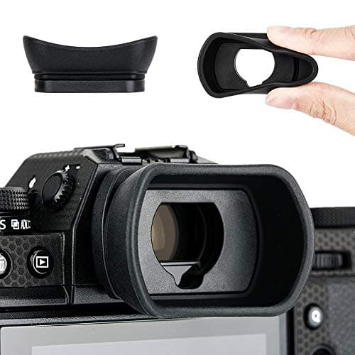 Image of KIWIFOTOS Eyecup Eyepiece for Fujifilm Fuji X-T4, X-T3, X-T1, X-T2, GFX100S, GFX 100, GFX-50S, X-H1 Replace Fujifilm EC-XT L, EC-GFX, EC-XT M, EC-XT S, EC-XH W Eyepeice Cup