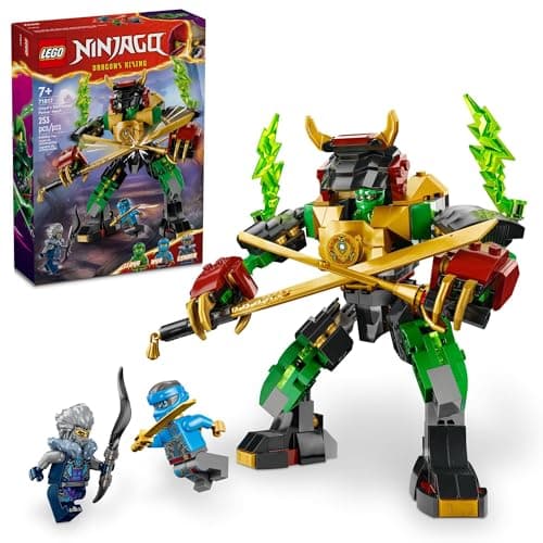 Image of LEGO NINJAGO Lloyd’s Elemental Power Mech Customizable Battle Toy with 3 Ninja Action Figures, Adventure Playset for Boys and Girls, Ninja Gift Idea for Kids Ages 7 and Up, 71817